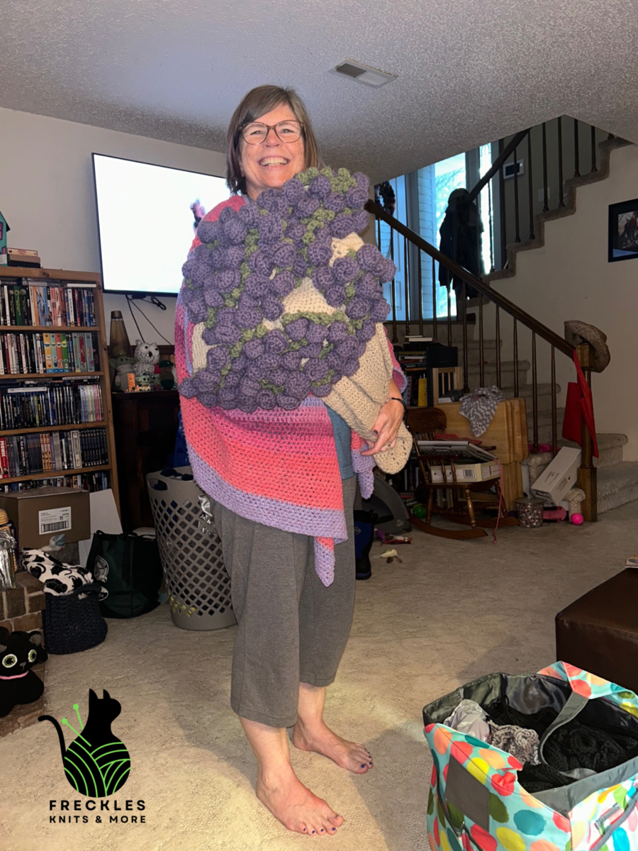 Lavender Rose Bouquet Blanket